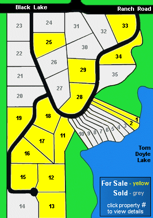 1 to 5 acre water front lots for sale at garretts landing in Northern Wisconsin